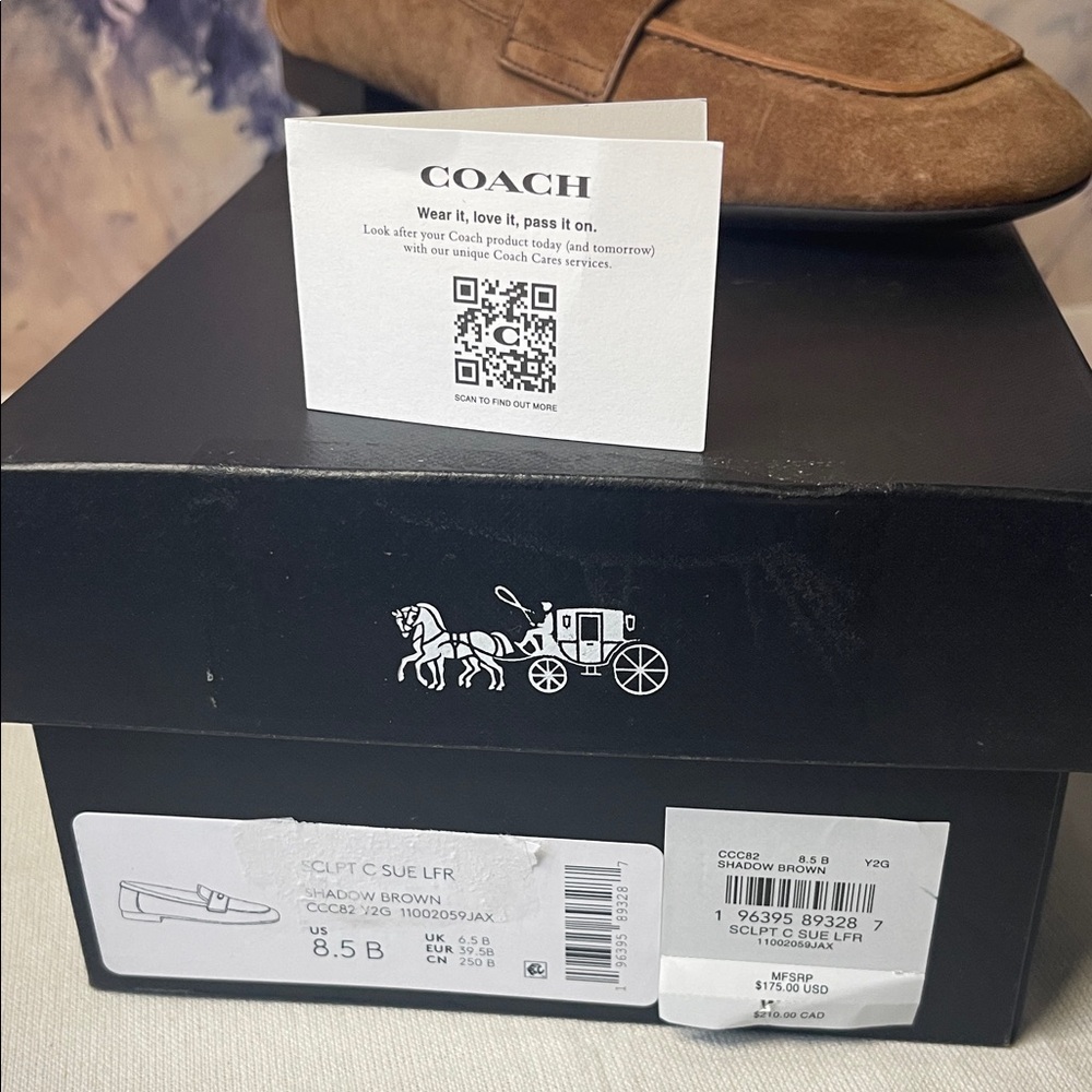 Coach Tan Sculpted C Loafers - Picture 3 of 10